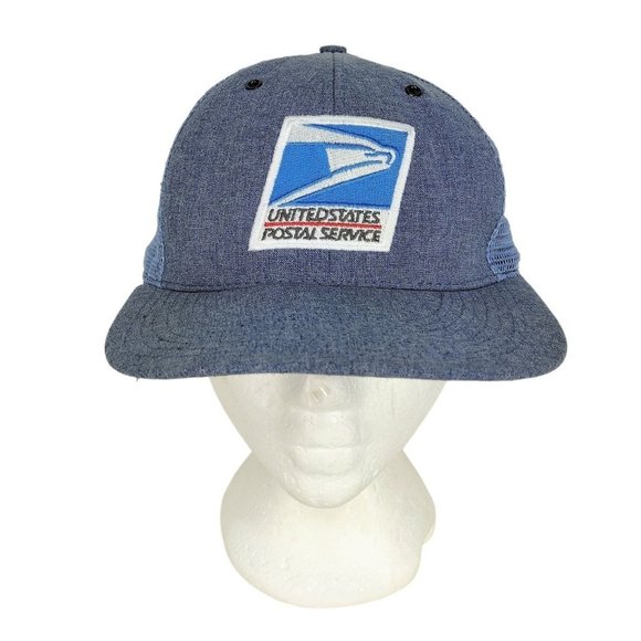 Vintage USPS United States Postal Service Uniform Mesh Snapback Trucker … - Picture 2 of 8